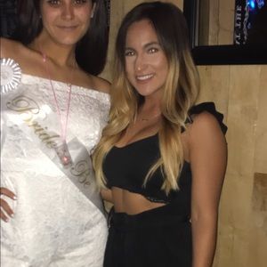 Missguided ruffle sleeve crop top